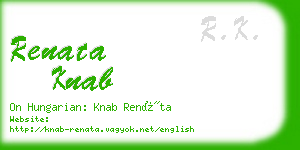 renata knab business card